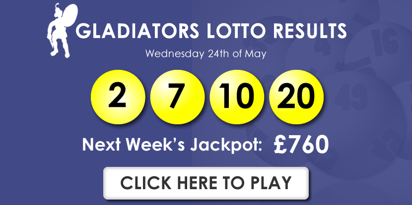 Gladiators Lotto Results – 24th May 23