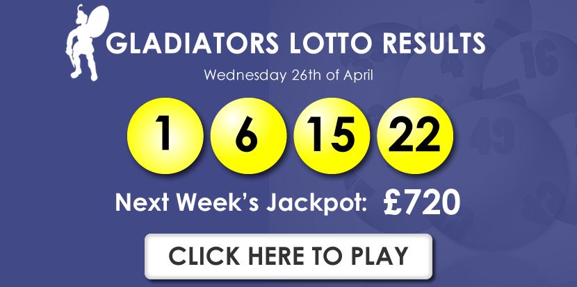 LOTTO RESULT - 26TH APRIL!!!