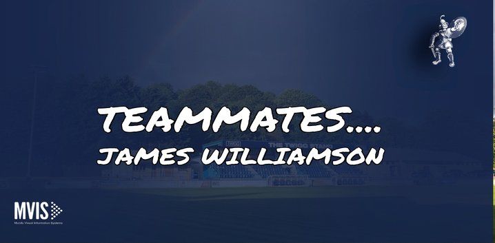 Teammates with.... Gladiators defender James Williamson
