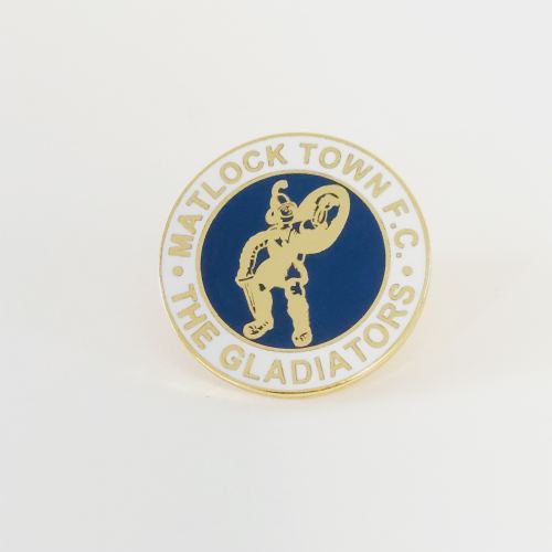 Matlock Town FC Pin Badge (Blue Centre)