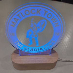 Browse Club Crest Bamboo Light Box