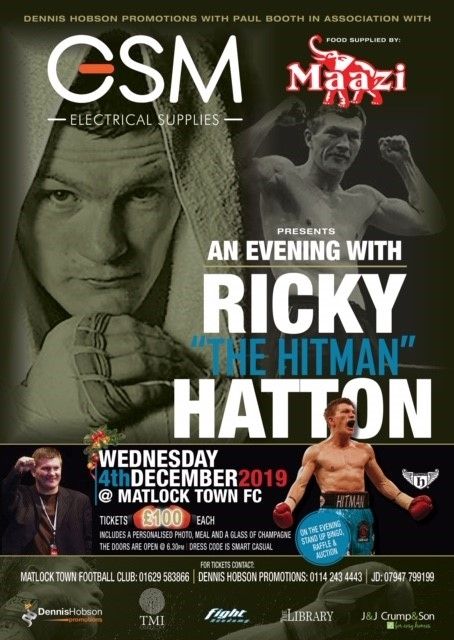 An Evening with Ricky Hatton at MTFC